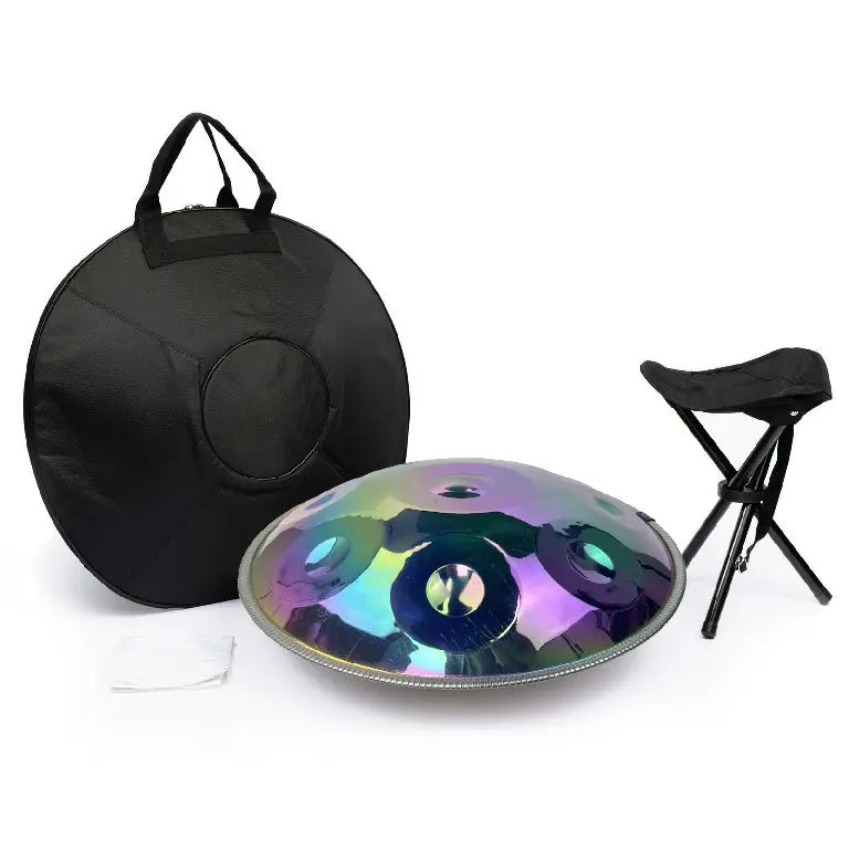 Handpan Arc-en-ciel Ré Mineur Kurd 9, 10 ou 12 Notes