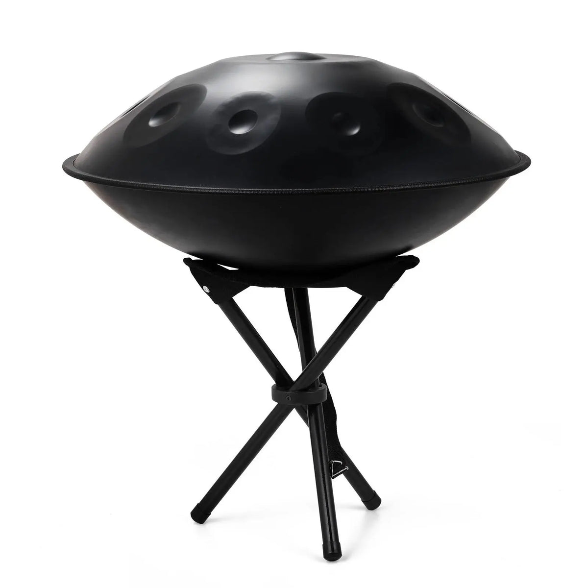 Handpan artisanal acier gamme Ré mineur Kurd dômes martelés
