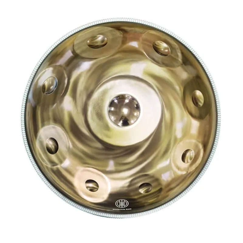 Handpan acier inoxydable Fa Dorian, 9 ou 9+2 notes