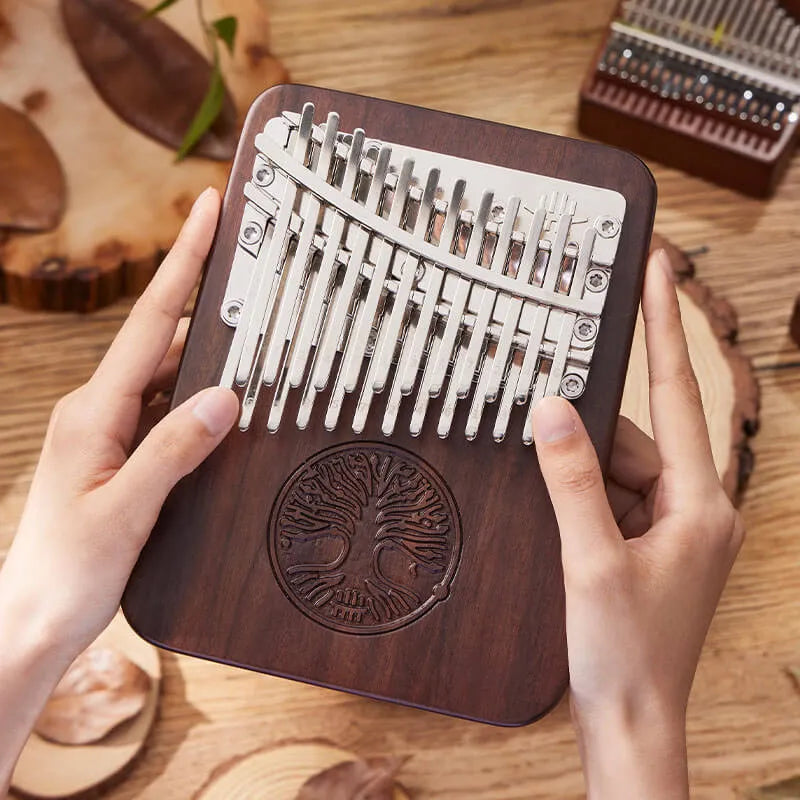 Kalimba 24 touches double couche arbre de vie