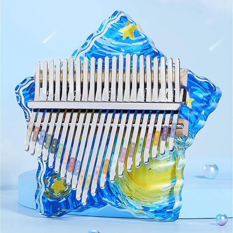 Kalimba Acrylique 21 Touches Étoile Van Gogh