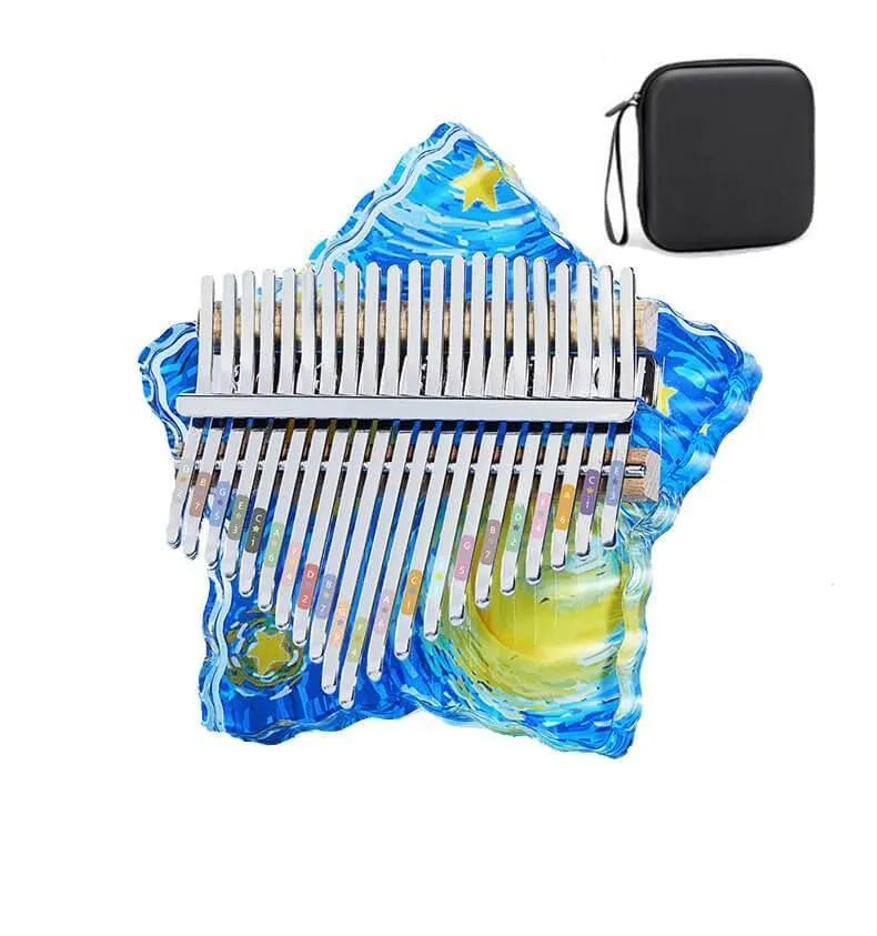 Kalimba Acrylique 21 Touches Étoile Van Gogh