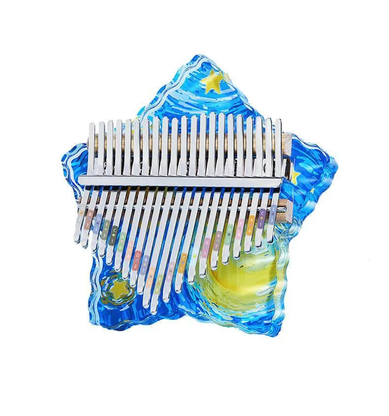 Kalimba Acrylique 21 Touches Étoile Van Gogh