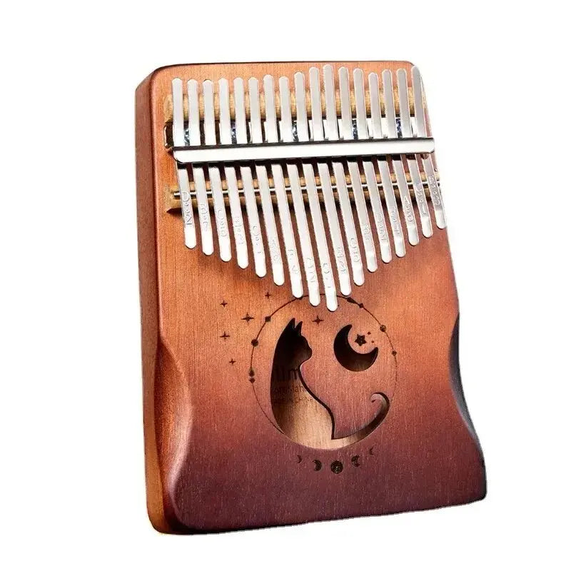 Kalimba chat 17 / 21 touches en bois