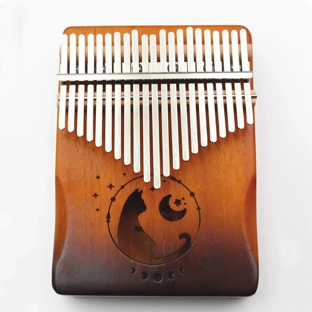 Kalimba chat 17 / 21 touches en bois