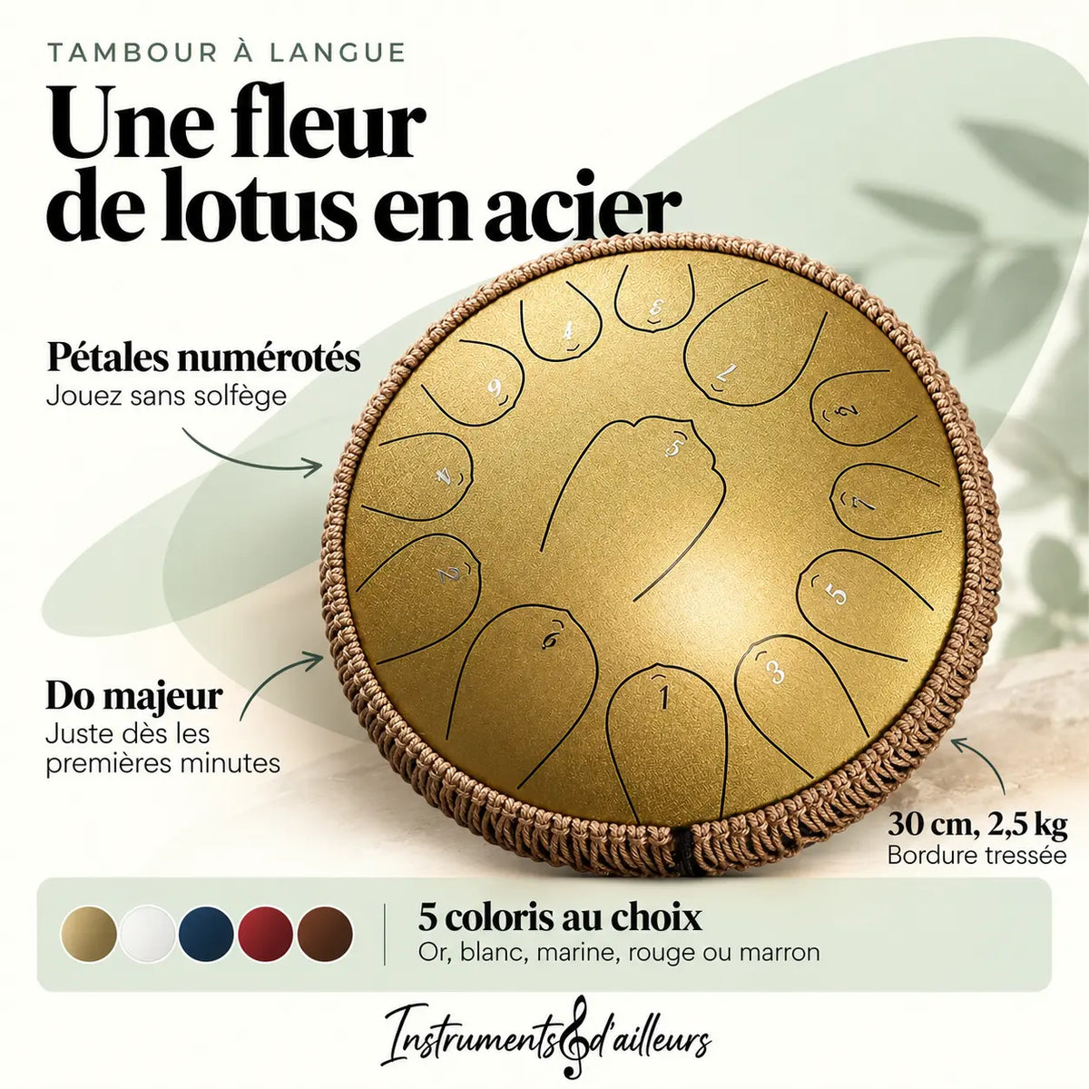 Tambour à Langue 13 notes