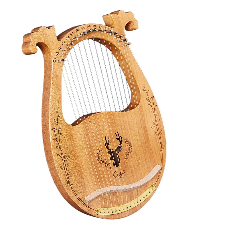 Lyre 16 cordes acajou